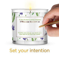 Large Sage + Lavender, Smudge Candle for House Energy Cleansing and Serenity, Banishes Negative Energy I Purification and Chakra Healing - Natural Soy Wax Glass Candle for Aromatherapy (14oz) EasyOptionXY LLC