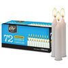 Ohr Candles, 3 Hour Shabbat, Emergency, and Prayer Unscented Taper Candles - White (72 Pack) EasyOptionXY LLC