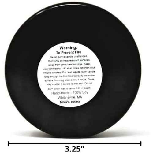 Nika's Home Fresh Cut Flowers 7oz Black Tin Soy Candle - Strong Scented and Long Lasting EasyOptionXY LLC