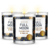 Magnificent 101 Set of 3 Long-Lasting Full Moon Aromatherapy Candles 10.5 Oz - 42-Hour Burn 100% Soy Wax, Herbs Ideal for Meditation, House Energy Cleansing & Manifestation EasyOptionXY LLC
