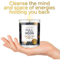 Magnificent 101 Set of 3 Long-Lasting Full Moon Aromatherapy Candles 10.5 Oz - 42-Hour Burn 100% Soy Wax, Herbs Ideal for Meditation, House Energy Cleansing & Manifestation EasyOptionXY LLC