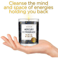 Magnificent 101 Set of 3 Long-Lasting Mercury Retrograde Aromatherapy Candles 10.5 Oz - 42-Hour Burn 100% Soy Wax, Herbs Ideal for Meditation, Energy Cleansing & Manifestation EasyOptionXY LLC