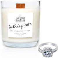 Jackpot Candles Birthday Cake Candle with Ring Inside (Surprise Jewelry Valued at $15 to $5,000) Ring Size 9 EasyOptionXY LLC