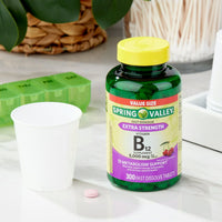 Spring Valley Extra Strength Vitamin B12 Fast Dissolve Dietary Supplement; 5000 mcg; 300 Count EasyOptionXY LLC