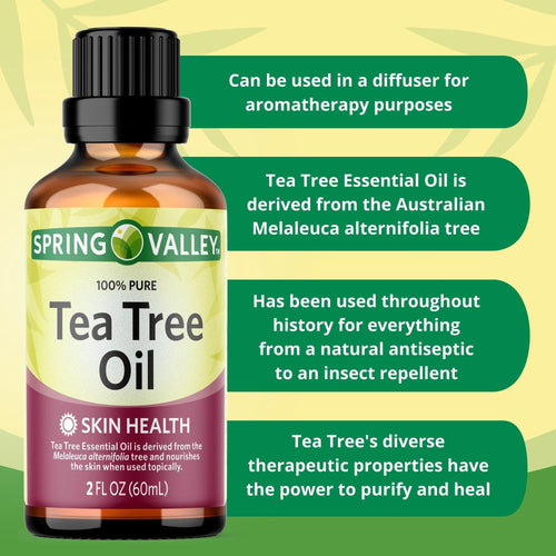 Spring Valley 100% Pure Australian Tea Tree Oil; 2 fl oz EasyOptionXY LLC