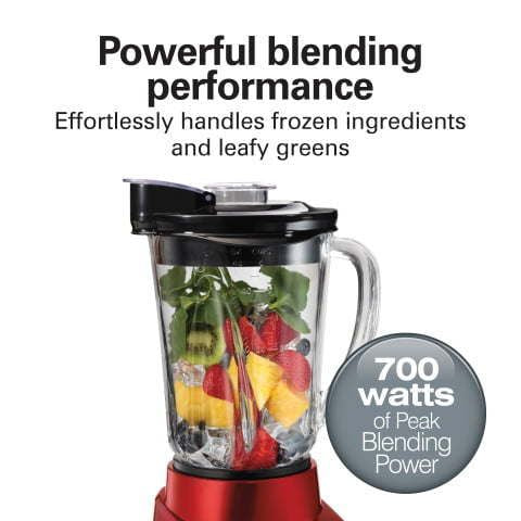 Hamilton Beach Wave-Action Blender 48 fl oz capacity Red 53519W EasyOptionXY LLC