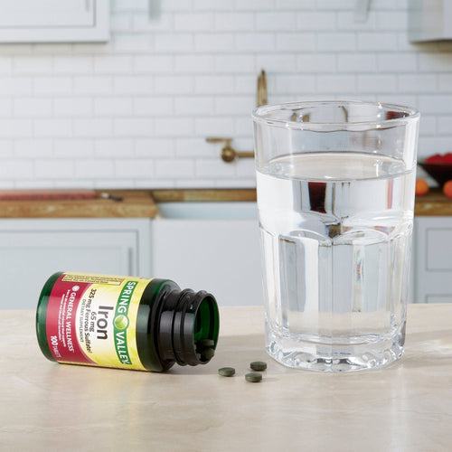 Spring Valley Iron Tablets; 65 mg; 100 Count EasyOptionXY LLC