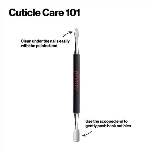 Revlon Cuticle Pusher and Nail Cleaner by Revlon, Dual Ended Nail Care Tool, Easy to Use, Stainless Steel (pack of 1) EasyOptionXY LLC