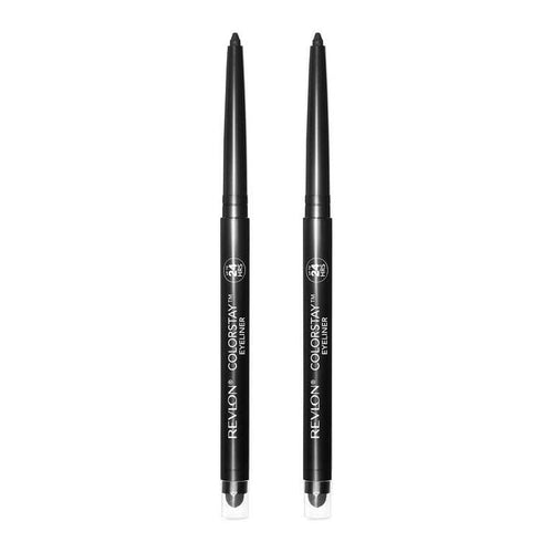 Revlon ColorStay Pencil Eyeliner with Built-in Sharpener, Waterproof, Smudgeproof, Longwearing Eye Makeup with Ultra-Fine Tip, 201 Black, 2 Pack EasyOptionXY LLC