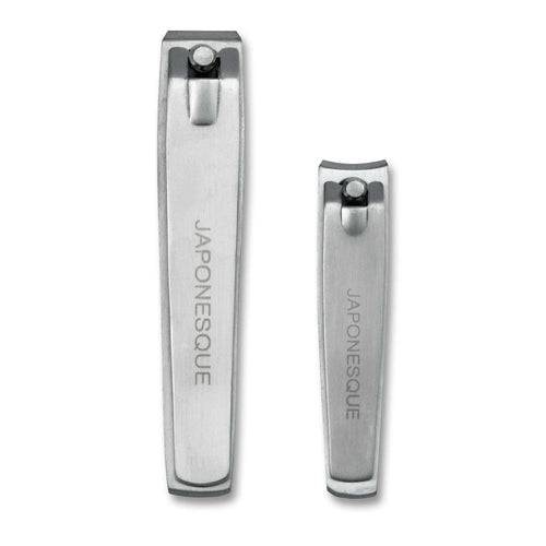 Japonesque Stainless Steel Silver Fingernail and Toenail Clippers 2 Piece EasyOptionXY LLC