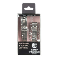 Japonesque Stainless Steel Silver Fingernail and Toenail Clippers 2 Piece EasyOptionXY LLC