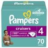 Pampers Cruisers Active Fit Taped Diapers Size 4, 70 Count EasyOptionXY LLC