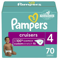 Pampers Cruisers Active Fit Taped Diapers Size 4, 70 Count EasyOptionXY LLC