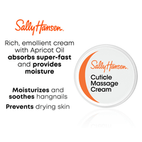 Sally Hansen Cuticle Massage Cream, with Apricot Oil, 0.4 fl oz, Softens, Moisturizes and Conditions EasyOptionXY LLC