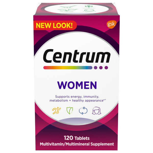 Centrum Multivitamin for Women; Multivitamin/Multimineral Supplement With Iron; 120 Count EasyOptionXY LLC