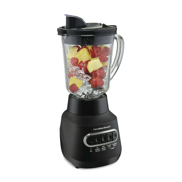 Hamilton Beach Power Elite Blender 40 oz Glass Jar Stainless Steel Blades 800 Watts Black 58175 EasyOptionXY LLC
