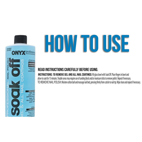 Onyx Professional Soak Off Formula Nail Polish Remover 16 fl oz EasyOptionXY LLC