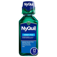 Vicks NyQuil Nighttime Cold & Flu Relief, Original Flavor, 12 fl oz EasyOptionXY LLC