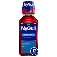 Vicks NyQuil Cold and Flu Relief Liquid Medicine, over-the-Counter Medicine, Cherry, 12 fl. oz. EasyOptionXY LLC
