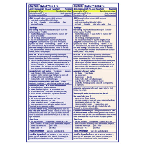 Vicks DayQuil and NyQuil Cold, Cough and Flu Liquicaps, Over-the-Counter Medicine, 60 Ct EasyOptionXY LLC