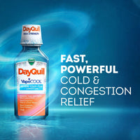 Vicks DayQuil Severe Vapocool Cold and Flu Relief Liquid Medicine, over-the-counter Medicine, 12 oz EasyOptionXY LLC