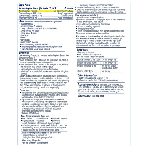 Vicks NyQuil Severe Liquid Medicine, Cold, Cough & Flu, Over-the-Counter Medicine, Honey, 12 oz EasyOptionXY LLC