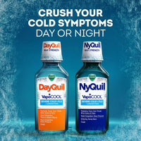 Vicks Dayquil & Nyquil Vapocool Liquid Cold & Flu Medicine, over-the-Counter Medicine, 2 x12 fl. oz. EasyOptionXY LLC