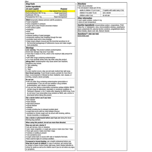 Vicks DayQuil Severe Vapocool Caplets for Cold, Flu + Congestion, over-the-counter Medicine, 24 Ct EasyOptionXY LLC