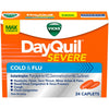 Vicks DayQuil Severe Vapocool Caplets for Cold, Flu + Congestion, over-the-counter Medicine, 24 Ct EasyOptionXY LLC