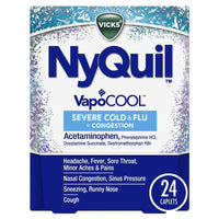 Vicks NyQuil Vapocool Medicine Caplets, Severe Cold & Flu, over-the-counter Medicine, 24 Caplets EasyOptionXY LLC