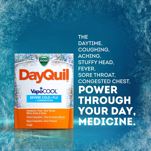 Vicks DayQuil & NyQuil Vapocool Caplets, Severe Cold & Flu Relief, over-the-counter Medicine, 24 Ct EasyOptionXY LLC