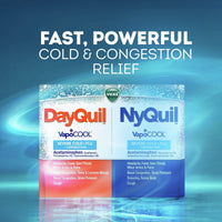 Vicks DayQuil & NyQuil Vapocool Caplets, Severe Cold & Flu Relief, over-the-counter Medicine, 24 Ct EasyOptionXY LLC
