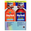 Vicks DayQuil and NyQuil Severe Cold and Flu Liquid Medicine, over-the-Counter Medicine, 2x12 fl oz EasyOptionXY LLC