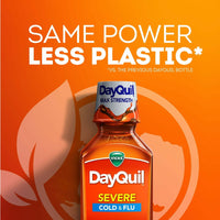 Vicks DayQuil and NyQuil Severe Cold and Flu Liquid Medicine, over-the-Counter Medicine, 2x12 fl oz EasyOptionXY LLC