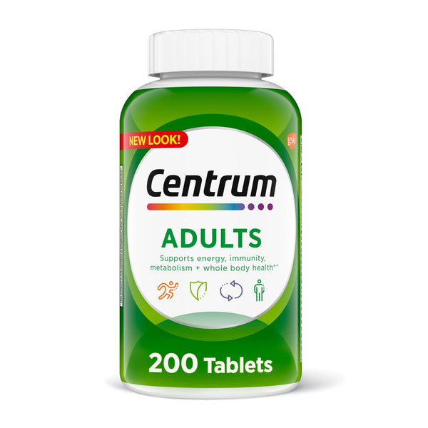 Centrum Adult Multivitamins Multivitamin/Multimineral Supplement; 200 Count EasyOptionXY LLC