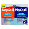 Vicks DayQuil and NyQuil Severe Cold and Flu Medicine Liquicaps, over-the-counter medicine, 24 Ct EasyOptionXY LLC