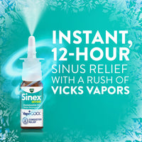 Vicks Sinex Severe VapoCOOL Ultra Fine Nasal Mist, Nasal Decongestant Spray, over-the-counter Medicine, 0.5 oz EasyOptionXY LLC