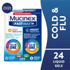 Mucinex Fast-Max Day Cold & Flu & Night Cold & Flu Medicine, OTC Cough Relief, 24 Liquid Gels EasyOptionXY LLC