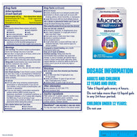 Mucinex All in One Fast Max, Cold and Flu Medicine, 16 Liquid Gels EasyOptionXY LLC