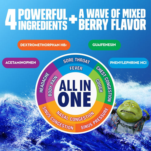 Mucinex Fast-Max Cold and Flu Medicine, Chest Congestion, Cough, Sore Throat, Nasal Decongestant, 6 fl oz EasyOptionXY LLC