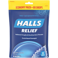 HALLS Relief Mentho-Lyptus Cough Drops, Economy Pack, 80 Drops EasyOptionXY LLC