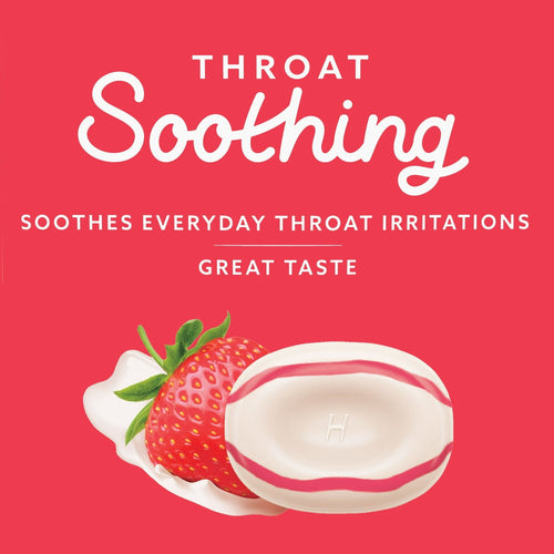 HALLS Throat Soothing (Formerly HALLS Breezers) Creamy Strawberry Throat Drops, 25 Drops EasyOptionXY LLC