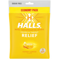 HALLS Relief Honey Lemon Sugar Free Cough Drops, Economy Pack, 70 Drops EasyOptionXY LLC