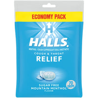 HALLS Relief Mountain Menthol Sugar Free Cough Drops, Economy Pack, 70 Drops EasyOptionXY LLC