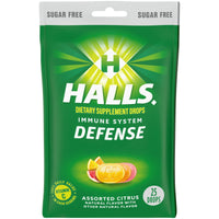 HALLS Defense Assorted Citrus Sugar Free Vitamin C Drops, 25 Drops EasyOptionXY LLC