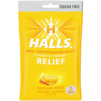 HALLS Relief Honey Lemon Sugar Free Cough Drops, 25 Drops EasyOptionXY LLC