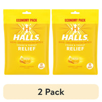 (2 pack) HALLS Relief Honey Lemon Cough Drops, Economy Pack, 80 Drops EasyOptionXY LLC