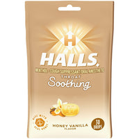 HALLS Throat Soothing Honey Vanilla Cough Drops, 30 Drops EasyOptionXY LLC