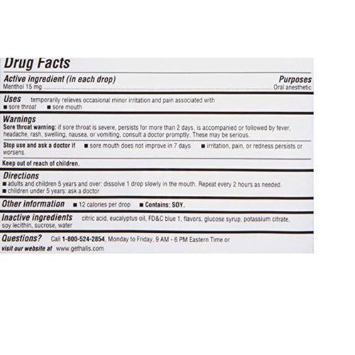 Halls Cough Drops, Extra Strong, Menthol, 9 Ct (Box of 20) EasyOptionXY LLC