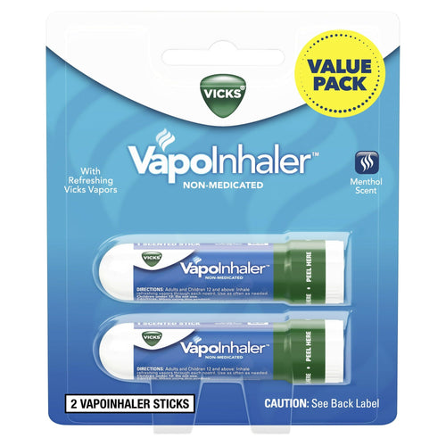 Vicks VapoInhaler Portable Nasal Inhaler, Non-Medicated, 2 Scented Sticks EasyOptionXY LLC